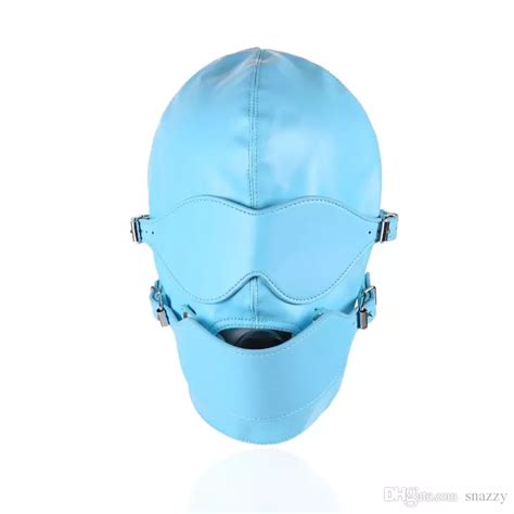 New Brand Adult Sex Head Hood Mouth Mask Cosplay Sm Fetish Restraint Bondage Ball Gag Mask