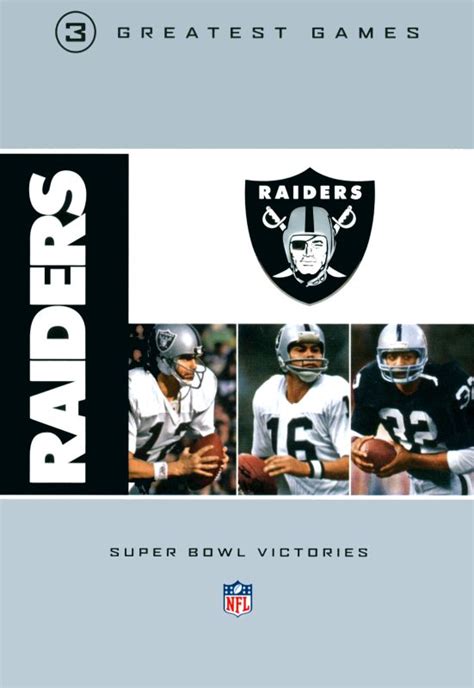 Best Buy Nfl Oakland Raiders 3 Greatest Games Super Bowl Victories 3