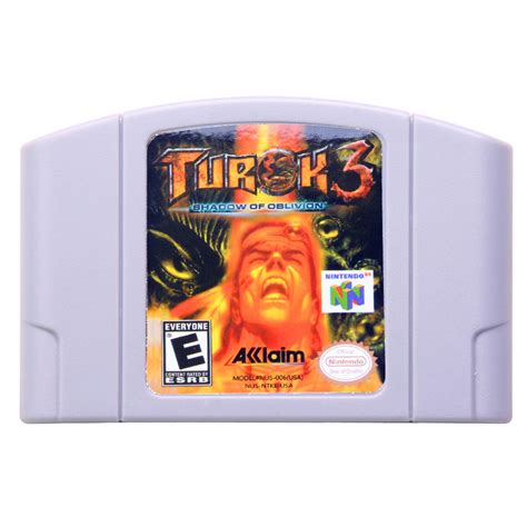 Turok 3 Shadow Of Oblivion Nintendo N64 US Version