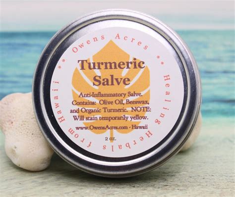Turmeric Salve Anti Inflammatory Curcumin Skin Rash And Etsy