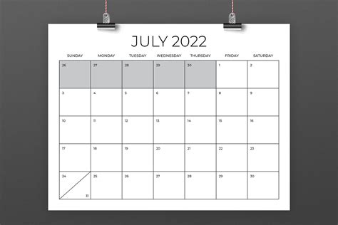 2022 85 X 11 Inch Office Calendar By Running With Foxes