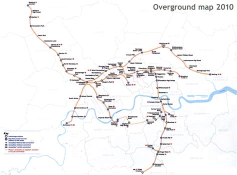 London Overground Train Rail Maps