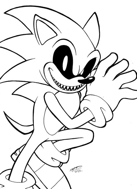 Sonic Exe Coloring Page Sonic Exe Coloring Pages Sonic Exe Free