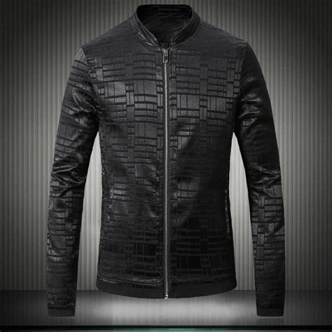 2016 New Autumn Unique Geometric Patterns Jacquard Jackets Coat Men