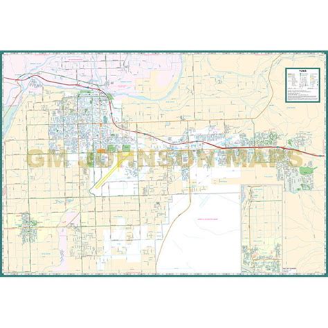 Yuma Yuma County Arizona Street Map Gm Johnson Maps