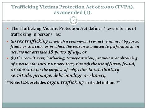 Trafficking Victims Protection Act Of
