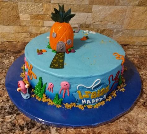 Spongebob Squarepants Cake Decorated Cake By Tareli Cakesdecor