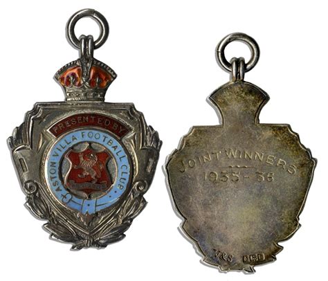 Lot Detail Aston Villa Football Club Medal From The 1935 36 Season