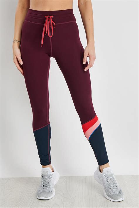 The Upside Maroon Retro Yoga Pant The Sports Edit