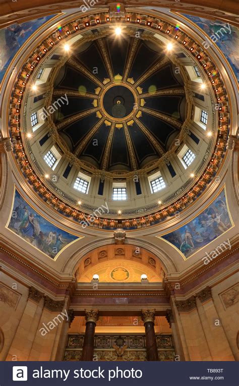 Interior View Of Minnesota State Capitols Domesaint Paulminnesota