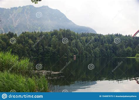 Freibergsee Lake In Oberstdorf Bavaria Germany Stock Image Image Of
