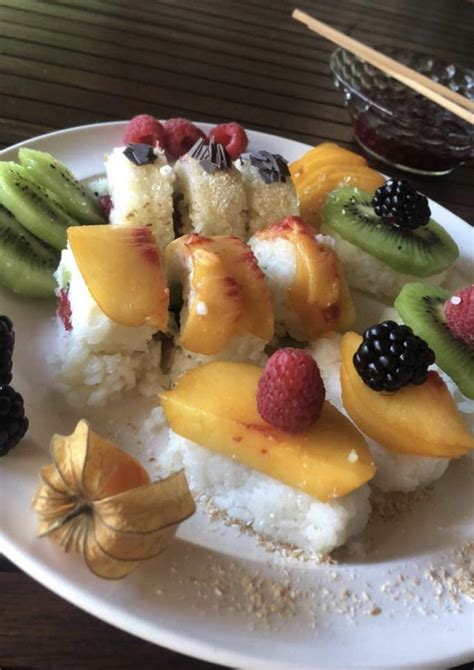 Eating fruit is associated with improved health and provides many of the essential minerals, vitamins, phytonutrients and fiber that you need every day. I don't want rice and soy sauce with my fruits ...