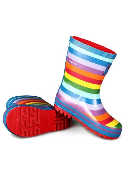 Little Creatures Rainbow Kids Wellies Funky Wellington Boots
