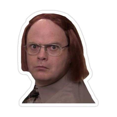 Dwight Schrute As Meredith Sticker For Sale By Aterkaderk The
