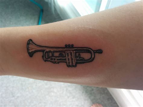My First Tattoo My Trumpet Done By Sean At Vancouver Island Tattoo In