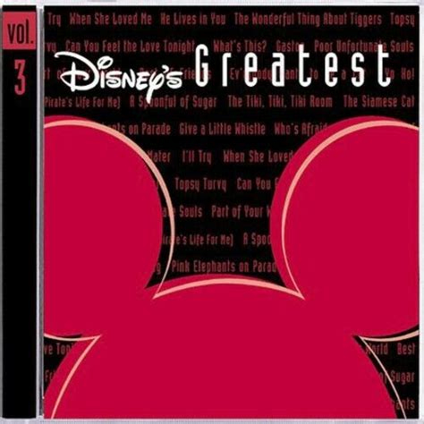 Disneys Greatest Vol 3 By Various Artists Cd 2002 For Sale Online