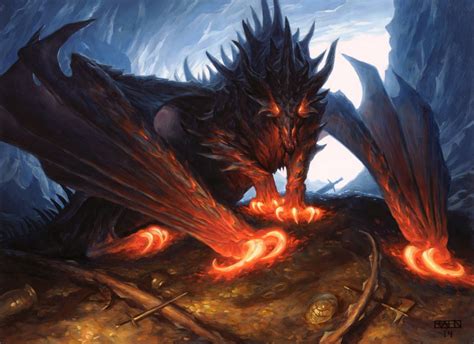 Mtg Art Avaricious Dragon From Magic Origins Set By Chris Rahn Art