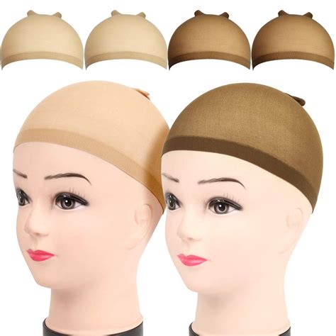 Amazon Com Pcs Stocking Caps For Wigs Fandamei Pcs Brown Skin Tone