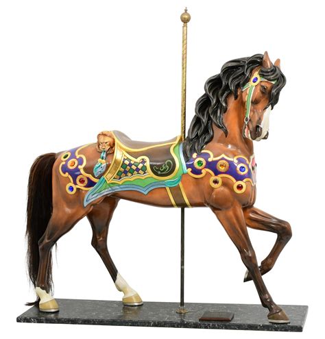 Sold Price Charles Looff Outside Row Stander Carousel Horse June 6