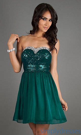 Emerald green slinky ruched one shoulder longline midi dress. Strapless Emerald Green Short Sequin Dress at ...