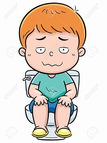 Toilet Cartoon Boy Sitting Clipart Illustration Toilette