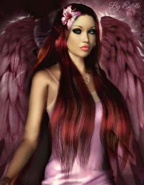 Pin By ♥️heather J Honomichl♥️ On Angel Beauties With Colorful Wings ♥️♥️♥️ Fantasy Art