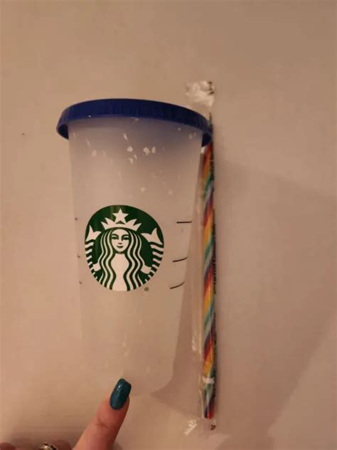 Starbucks Confetti Color Changing Cup Rainbow Straw Pride Summer