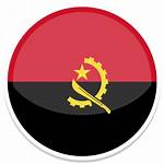 Angola Flag Icon Round Icons Flags Custom