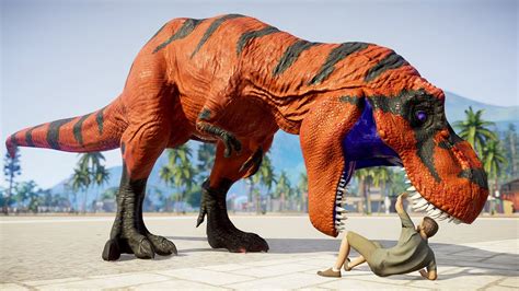 🌍 Jurassic World Evolution Tyrannosaurus Rex Vs Ultimasaurus Breakout And Fight Dinosaurs
