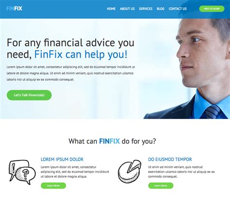 Financial Advisor Agency Home Page The Landing Factory