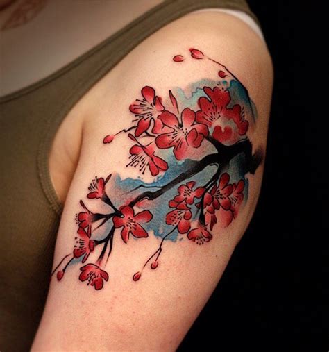 40 Beautiful Cherry Blossom Tattoos Nenuno Creative