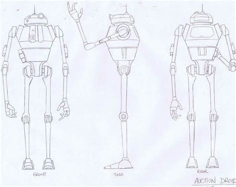 Star wars clone wars star wars characters. Star Wars Droids Original Pencil Auction Droid Model ...