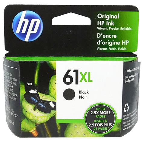 Hp 61xl Black Ink Cartridge Ch563wn New Genuine Ebay