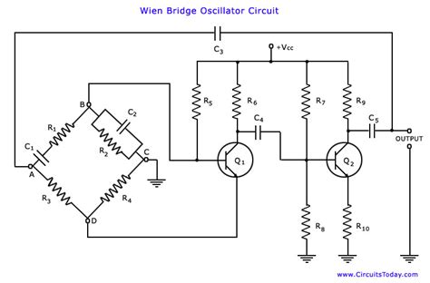 Wien Bridge Oscillator Electronic Circuits And Diagrams Electronic