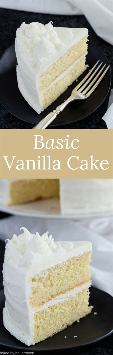 Basic Vanilla Cake Recipe Basic Vanilla Cake Recipe Cupcake Recipes Vanilla Cake Recipe
