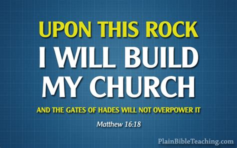 I Will Build My Church Plain Bible Teaching