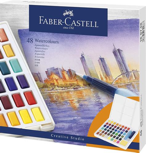 Faber Castell Watercolour Paints Multi 48 Uk Kitchen And Home