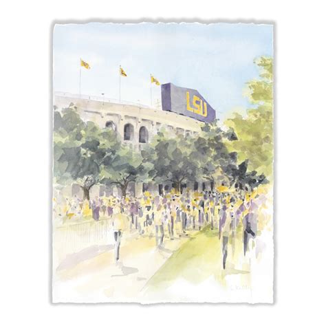 Lsu Tiger Stadium — Susan Woodard Watercolors
