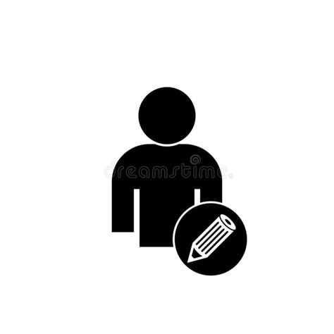 Edit User Icon With Shadow Stock Vector Illustration Of Icon 224597148