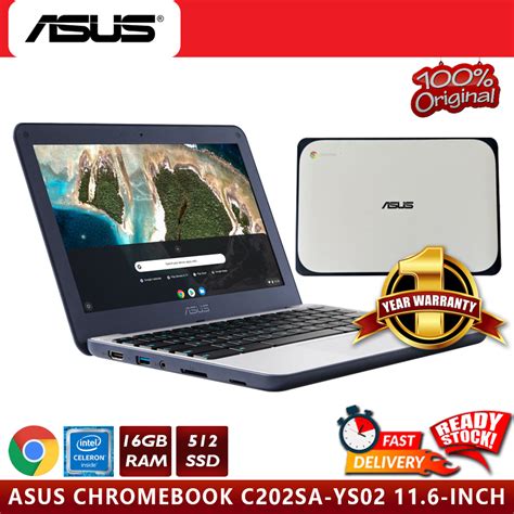 Asus Chromebook C202sa Ys02 116 Inch Intel Celeron 4gb Ram 16gb Ssd