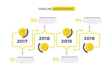 Premium Vector Timeline Infographic Concept