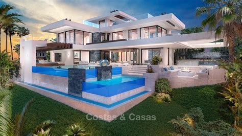 Villa Luxe Moderne Avec Vue Mer Et Golf à Vendre à Benahavis Marbella