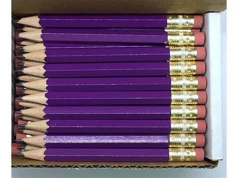 Half Pencils With Eraser Golf Classroom Pew Short Mini Small