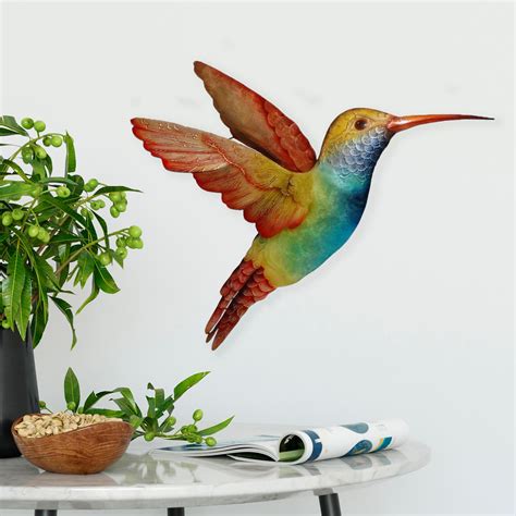 hummingbird wall decor large rainbow m7020 l m eangee home design shopeangee