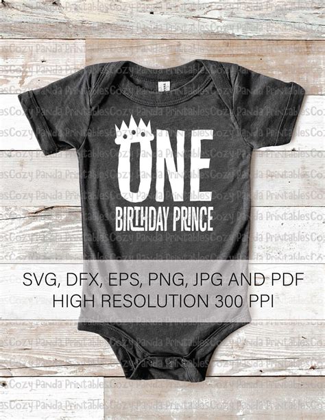 First Birthday Prince 1st Birthday Prince Prince Svg Baby Etsy