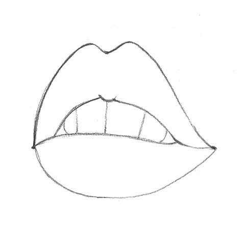 Easy Drawing Of Lips Smoking