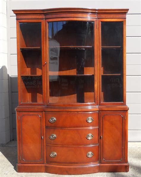 However, chinese cabinets for the kitchen are the best and useful for users. DREXEL Vintage New Travis Court Mahogany Bow Front China ...