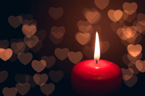 Candle Heart Dark 3831 X 2554