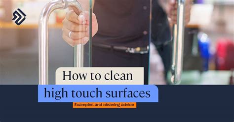 High Touch Surfaces Examples Cleaning Advice