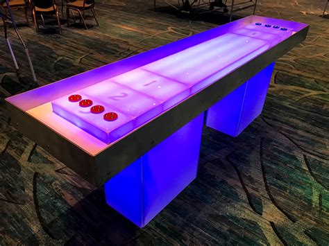 Shuffle Board Table Led Fun Planners
